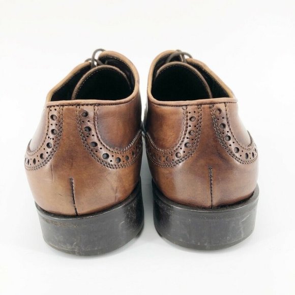 Roberto Guerrini Mens Oxfords Brown Leather 11.5 - Picture 4 of 8